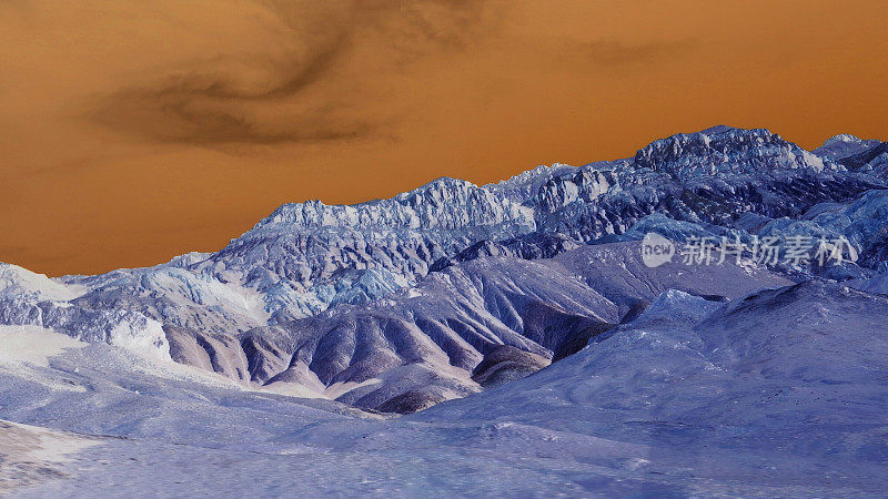 Inverted Colorful Death Valley Badlands Mountain Landscape, California